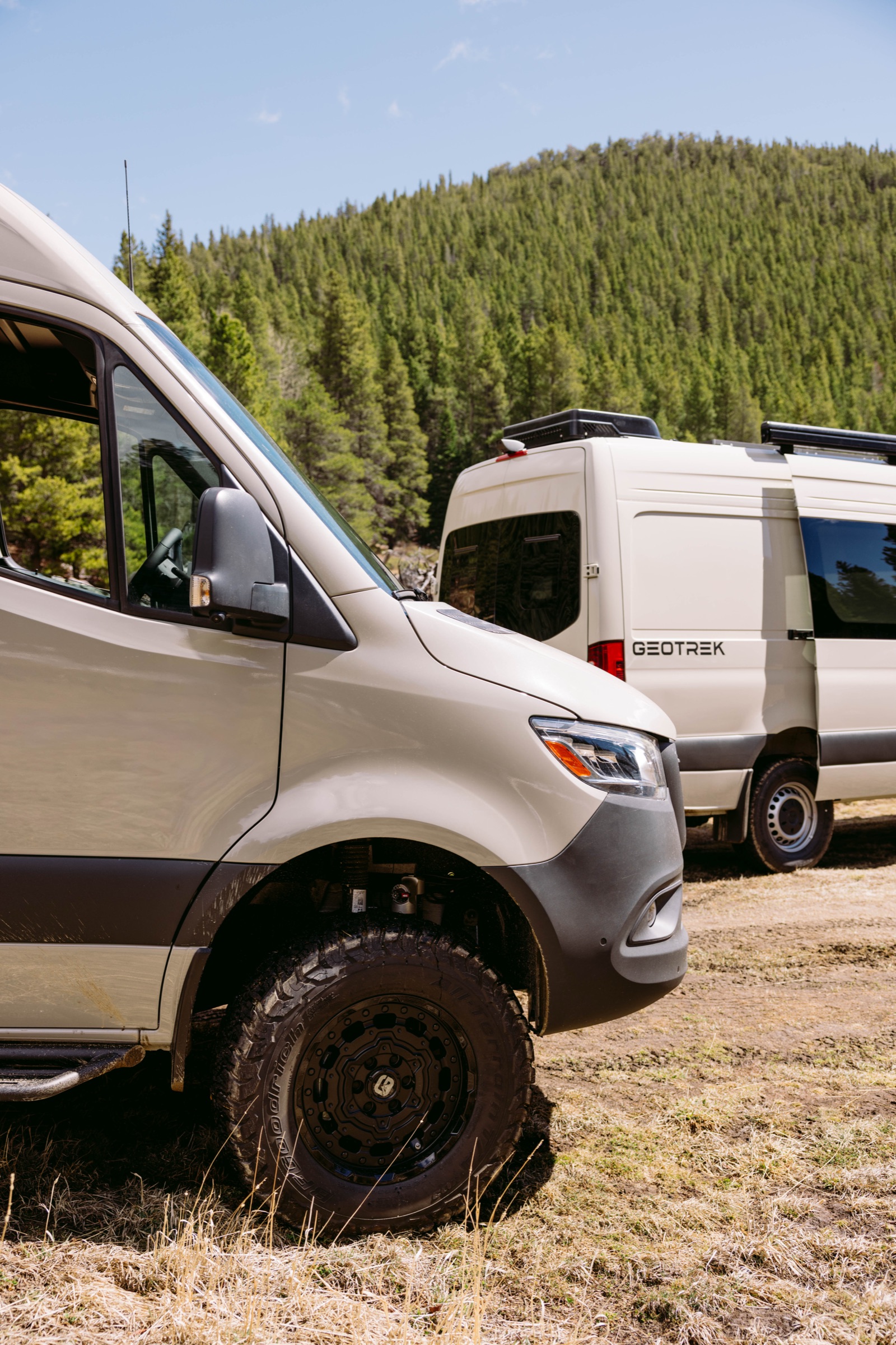 Geotrek van conversion in Colorado backcountry