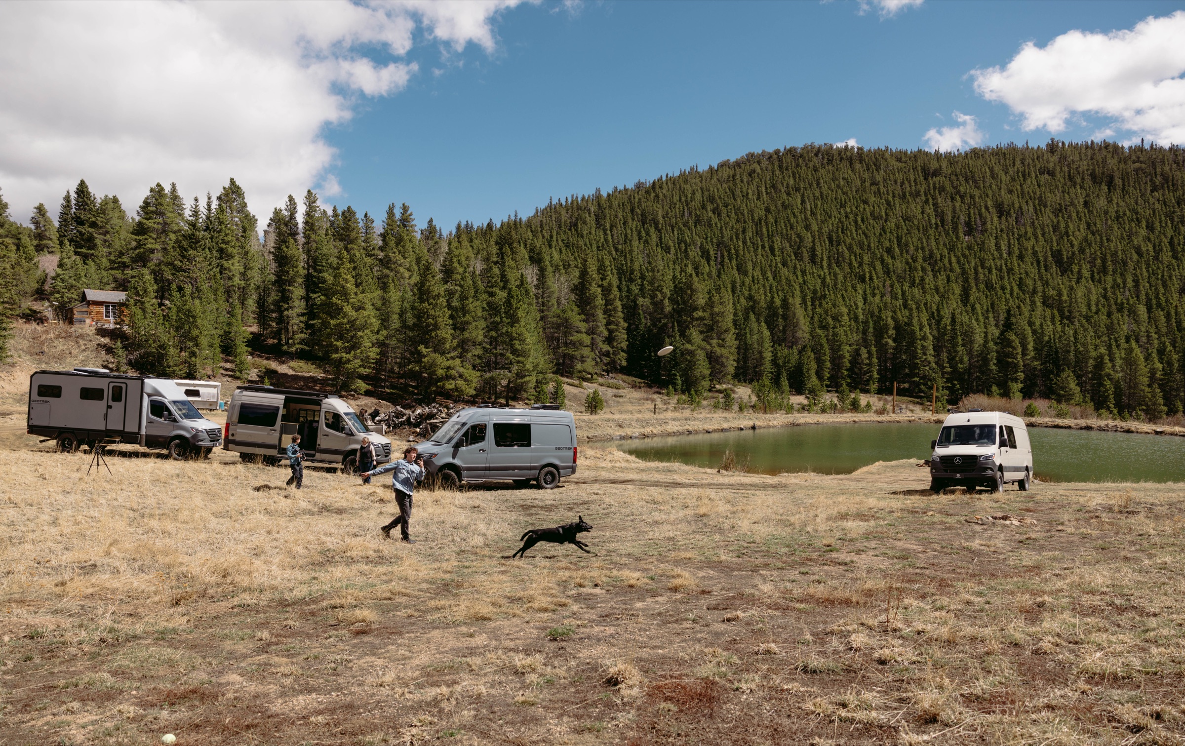 Colorado backcountry van conversion campaign for Geotrek