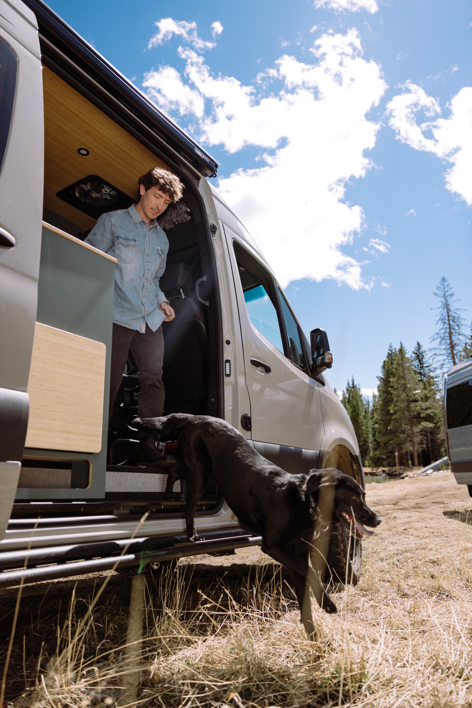 Geotrek van conversion in Colorado backcountry
