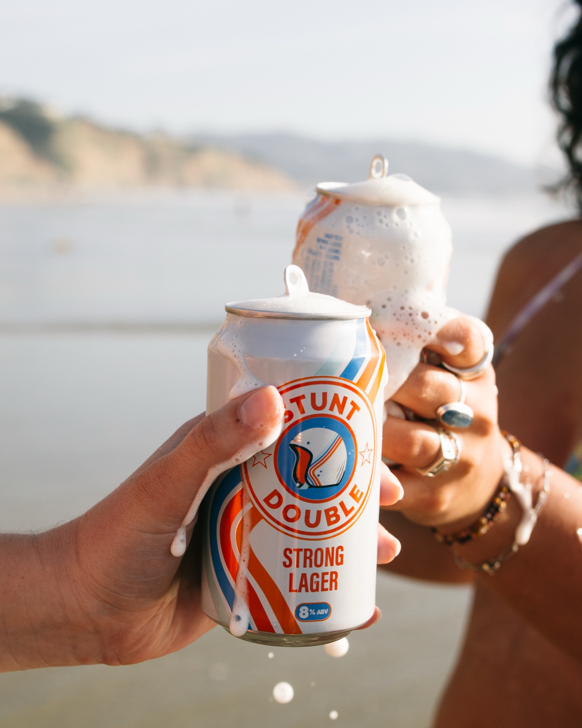 Stunt Double beer on a Southwestern road trip