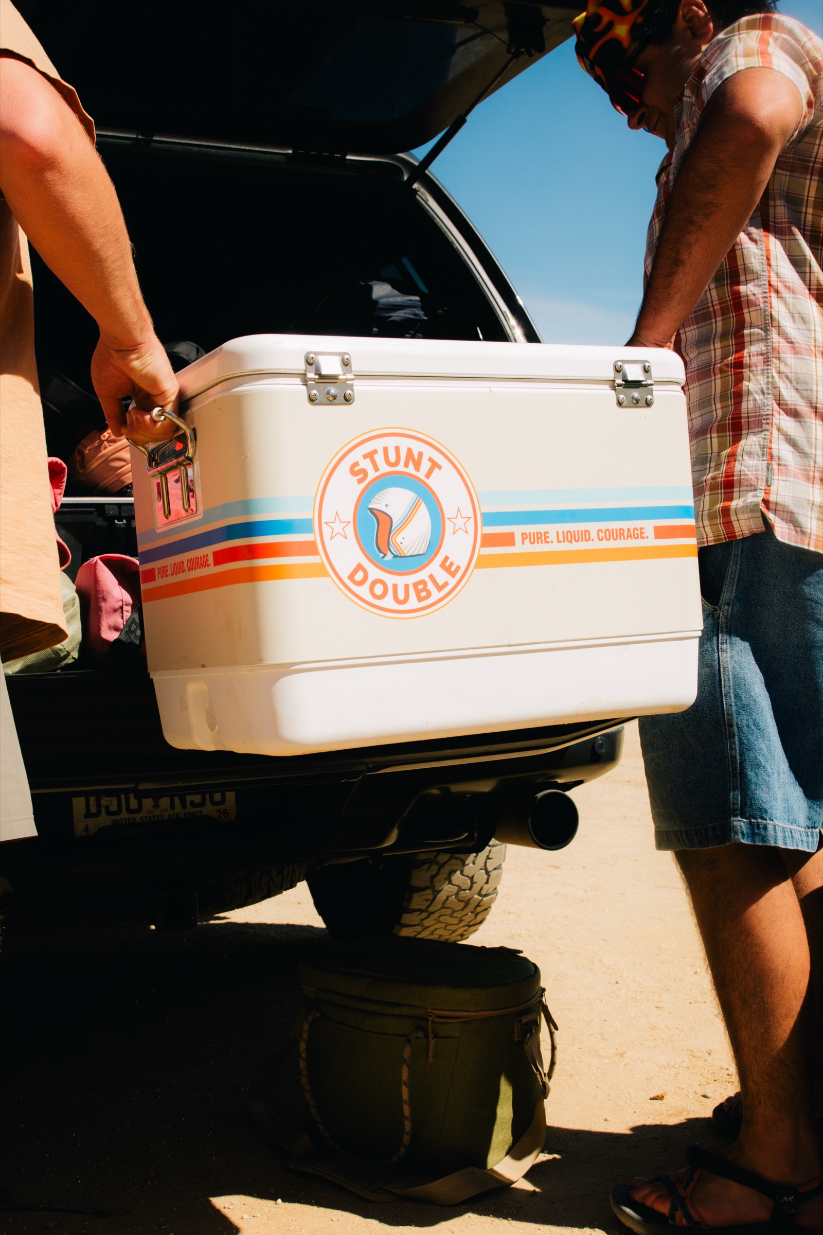 Stunt Double beer on a Southwestern road trip