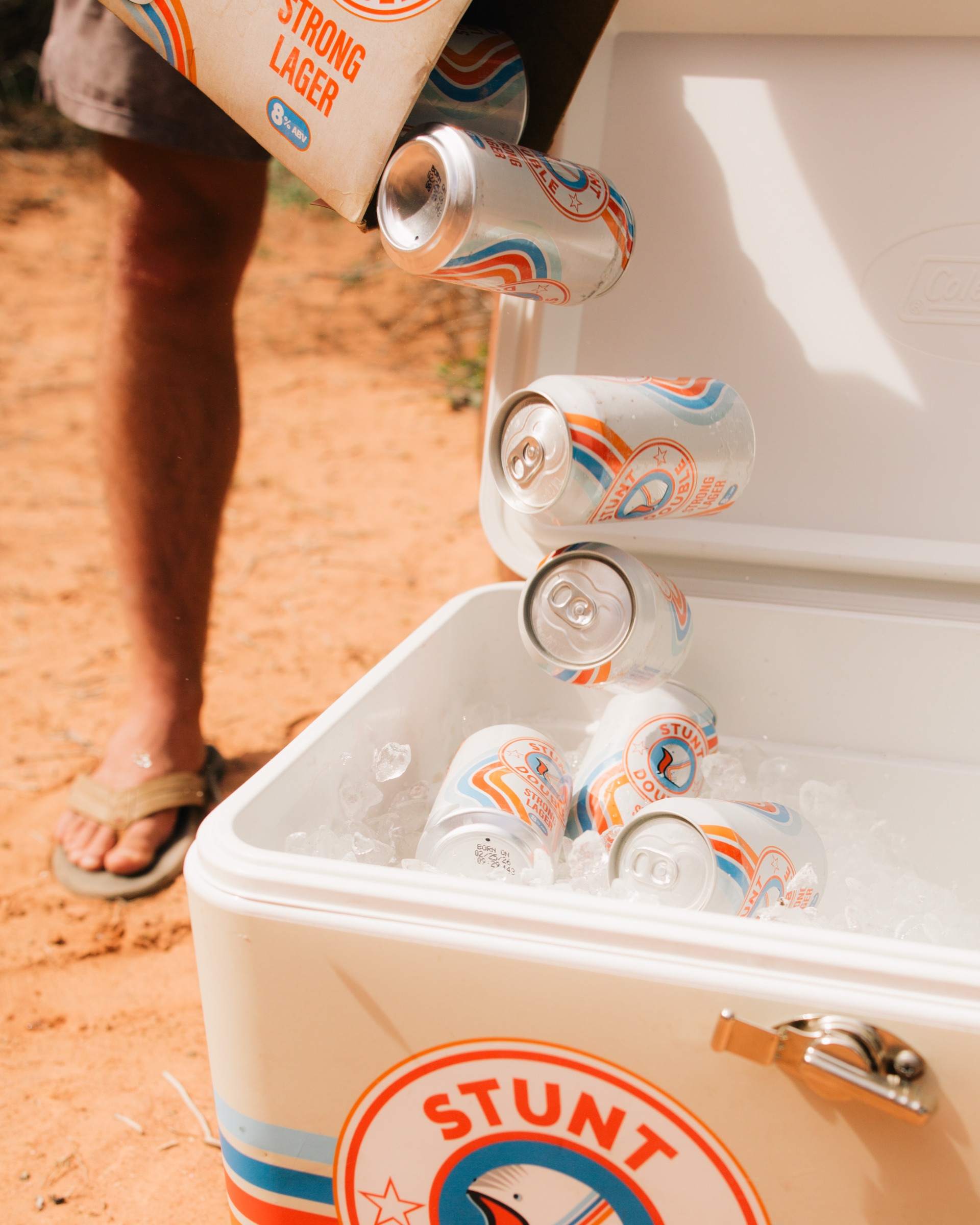 Stunt Double beer on a Southwestern road trip