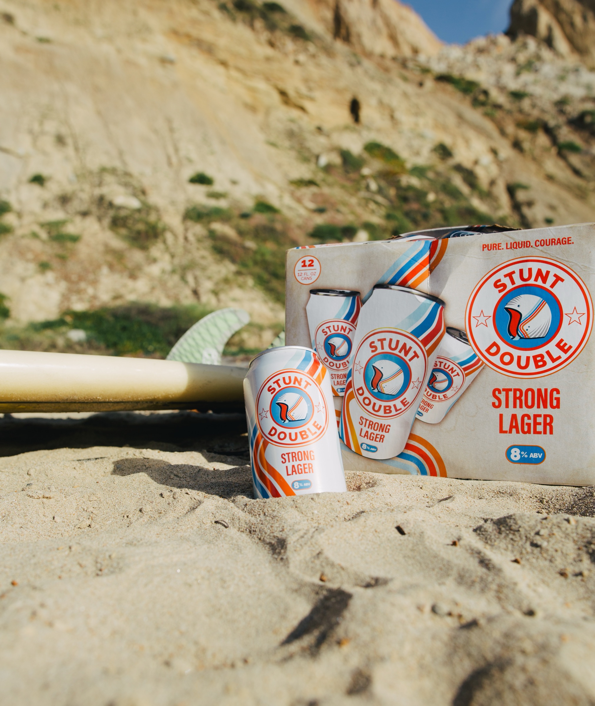 Stunt Double beer on a Southwestern road trip